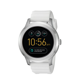 Cinturino per orologio Fossil FTW2115 Silicone Bianco 22mm